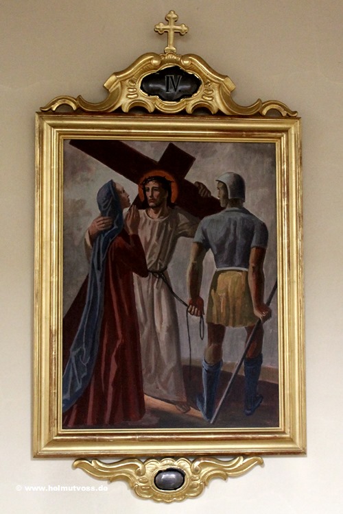 Arnsberg/Bruchhausen St. Maria Magdalena und Luzia, Kreuzweg 4. Station: Jesus begegnet seiner Mutter